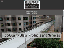 Tablet Screenshot of hubglassservices.com